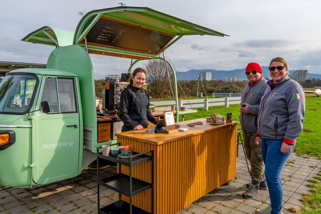 Business Event am Flugplatz